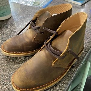 Clarks, Women’s sized 7.5, but fits more like 6.5.
